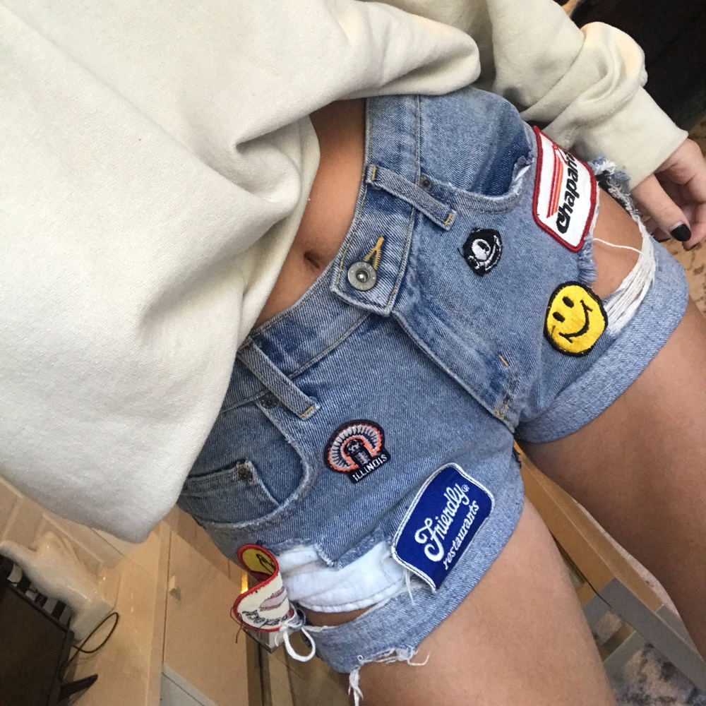 Carmar Patchwork Shorts - image 1